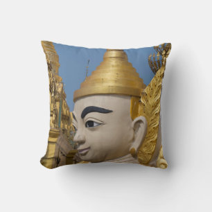 Profil av Buddhas staty Kudde