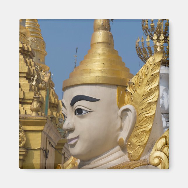 Profil av Buddhas staty Magnet (Framsidan)