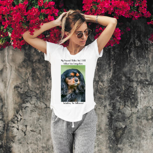 Profil av Cavalier King Charles Personlig Förfölja T Shirt