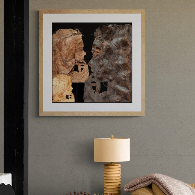 Profil de femme perplexe canvastryck (Skapare uppladdad)