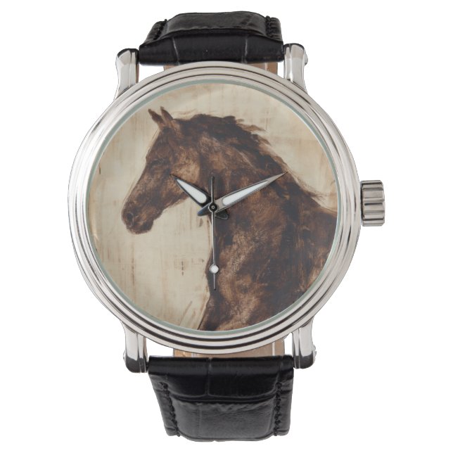 Profil för Brown Vild Horse Armbandsur (Framsida)