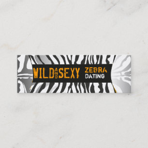 Profil för Zebra mönstrad fet Vild Mini Visitkort