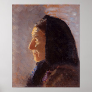 Profil Porträtt i Skagen Woman Poster