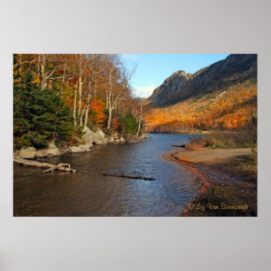 Profil Sjö, New Hampshire Print Poster