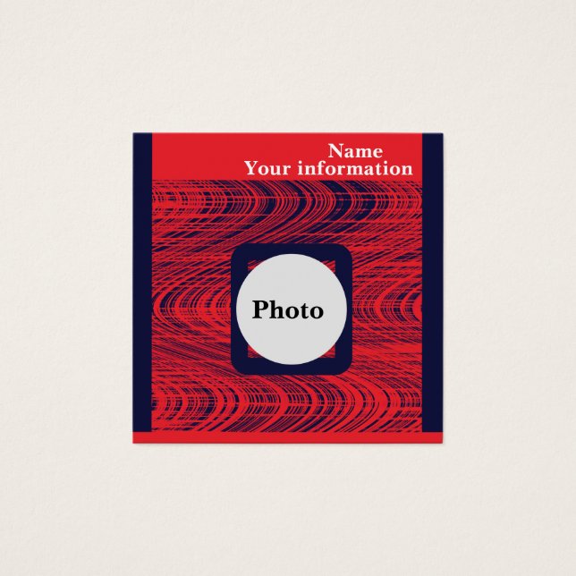 Profile Card Fyrkantigt Visitkort (Framsida)