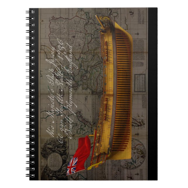 Profile Painting of Ship Jersey Anteckningsbok (Framsidan)