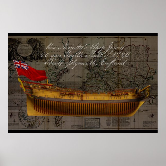 Profile Painting of Ship Jersey Poster (Framsidan)