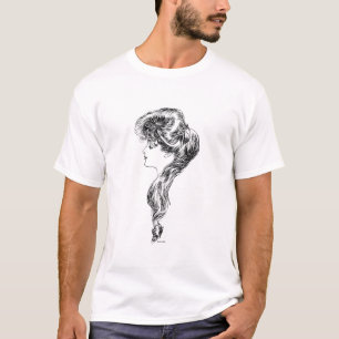 Profilera av en Gibson Flicka, 1903 T-shirt