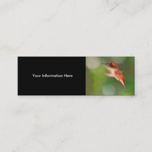 profilera eller visitkorten, hummingbird mini visitkort