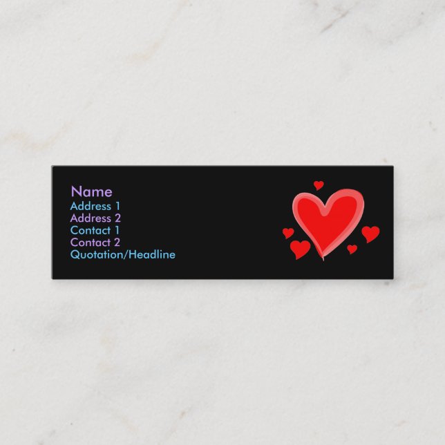 Profilera kortet mini visitkort (Framsida)