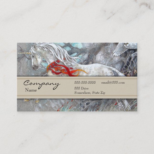 Profilera kortet - Unicorn Visitkort (Framsida)