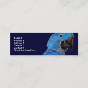 Profilera kortmallen - hyacintMacaw Mini Visitkort