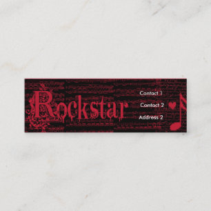 Profilera något liknande som en Rockstar Mini Visitkort