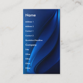 Profilerar den Fluid samtidaa affären för blått Visitkort