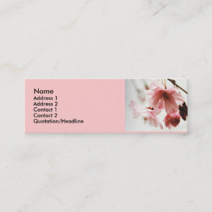Profilerar den körsbärsröda blommar för annons mini visitkort