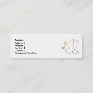 Profilerar den kristna duvaanpassningsbar för KRW Mini Visitkort