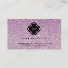 Profilerar Glam chic för lilaglitterSparkles Visitkort