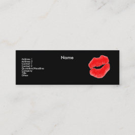 "Profilerar sminkkonstnär" blommigt II kortet Mini Visitkort