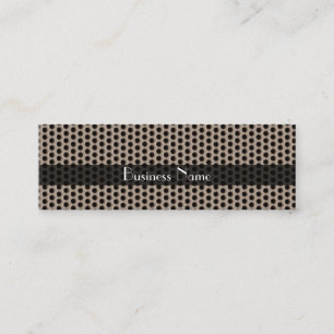Profilkort Business Brun Svart Metallprickar Mini Visitkort