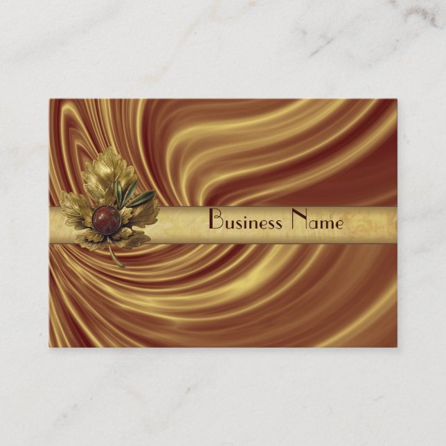 Profilkort Business Gold Silk Visitkort (Framsida)