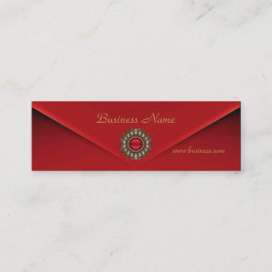 Profilkort Business Red Velvet Jewel Mini Visitkort