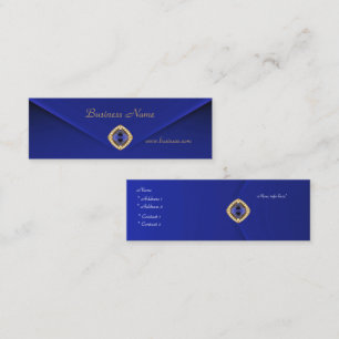 Profilkort Business Rich Blå Velvet Jewel 2 Mini Visitkort