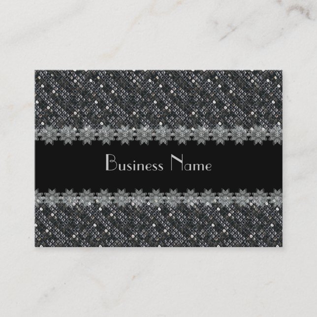 Profilkort Business Sequin Lace (48-037) Visitkort (Framsida)