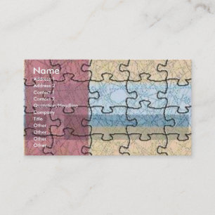 Profilkort för abstrakt Puzzle Visitkort