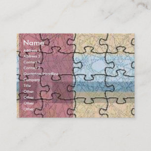 Profilkort för abstrakt Puzzle Visitkort