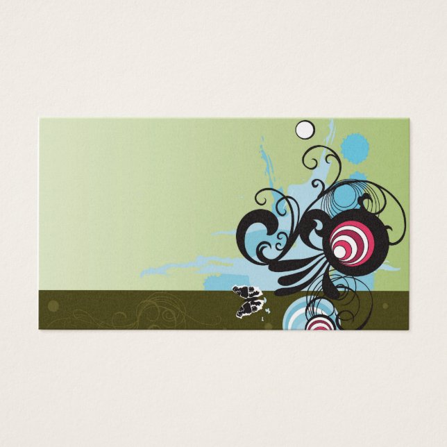 Profilkort för abstrakt visitkort (Framsidan)