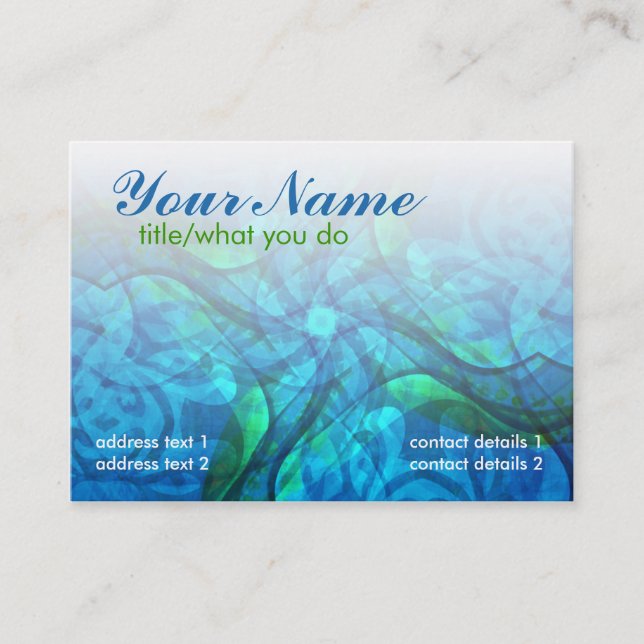 Profilkort för Aquariusoul Visitkort (Framsida)