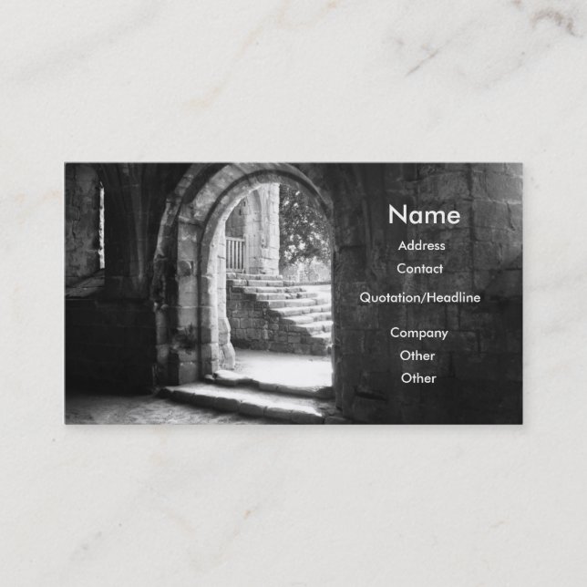 Profilkort för arkitekt visitkort (Framsida)