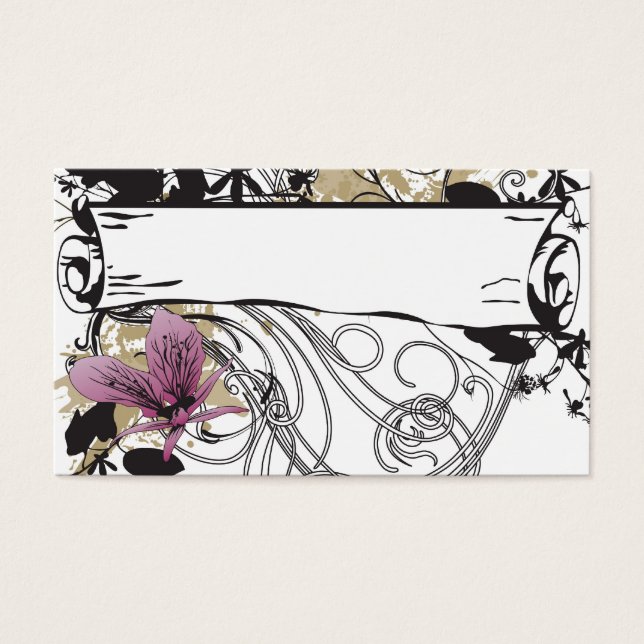 Profilkort för återloppsbanderoll visitkort (Framsidan)