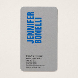 Profilkort för blått grått i professionell visitkort
