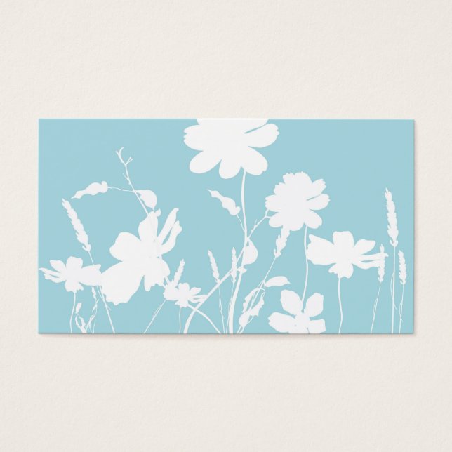 Profilkort för blommigt visitkort (Framsidan)