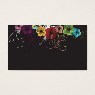 Profilkort för blommigt visitkort