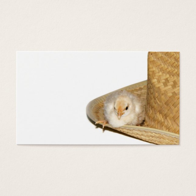 Profilkort för Cowboy baby chick Visitkort (Framsidan)