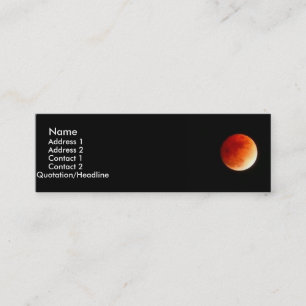 Profilkort för Eclipse Måne Mini Visitkort
