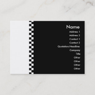 Profilkort för Elegant Checker Visitkort