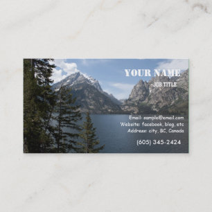 Profilkort för Grand Teton National Park-fotografi Visitkort