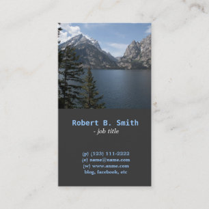 Profilkort för Grand Teton National Park-fotografi Visitkort