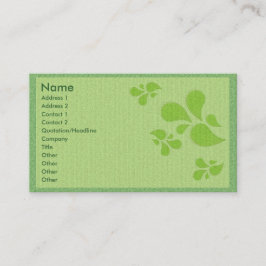 Profilkort för grönt-deco visitkort