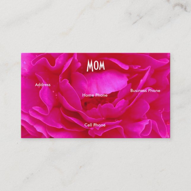 Profilkort för Mamma Rosa Blue Ro (Framsida)
