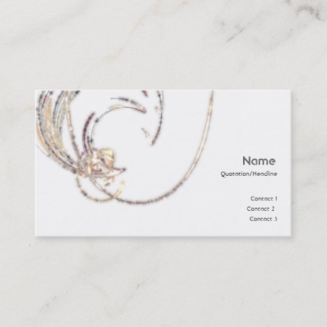 Profilkort för Måne Glitter Visitkort (Framsida)