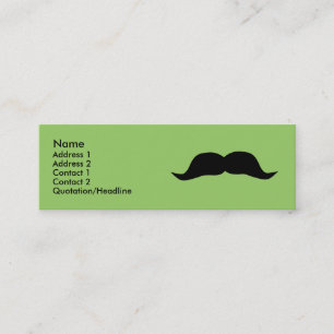 Profilkort för omedelbar mustache mini visitkort