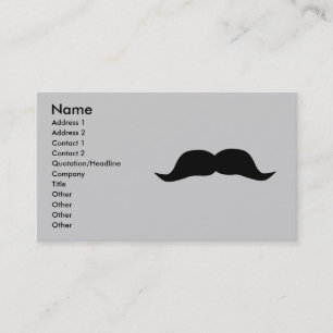 Profilkort för omedelbar mustache visitkort