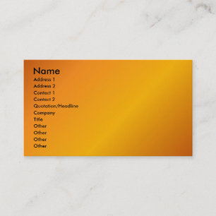 Profilkort för orange visitkort