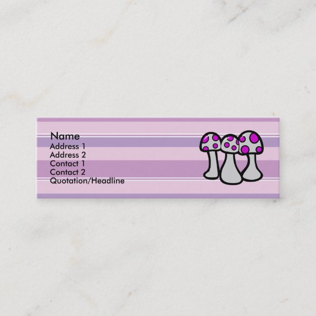 Profilkort för positionssvamp mini visitkort (Framsida)