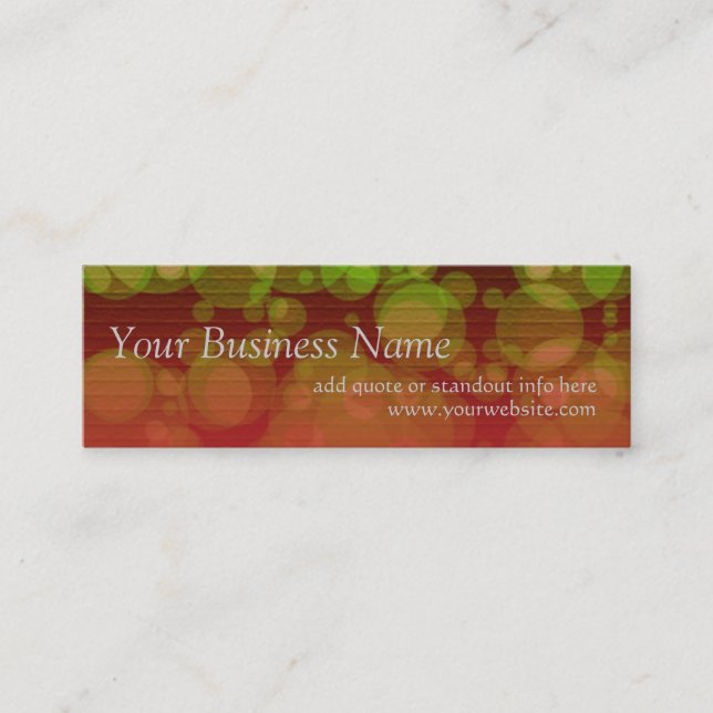 Profilkort för Redtown v2 Mini Visitkort (Framsida)