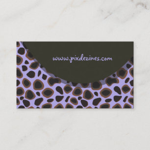 Profilkort för Retro Cheetah Skin mönster Visitkort